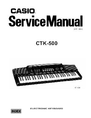 Сервисная инструкция Casio CTK-500 ― Manual-Shop.ru