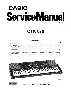 Сервисная инструкция Casio CTK-630 ― Manual-Shop.ru