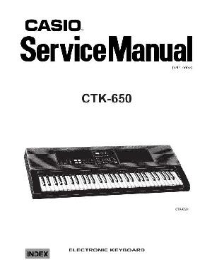 Сервисная инструкция Casio CTK-650 ― Manual-Shop.ru