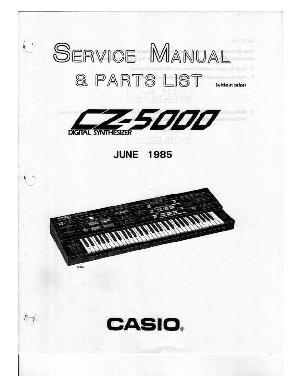 Сервисная инструкция Casio CZ-5000  ― Manual-Shop.ru