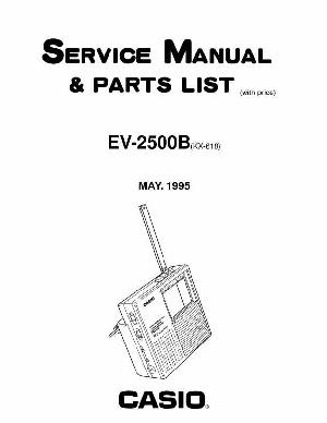 Сервисная инструкция Casio EV-2500B ― Manual-Shop.ru