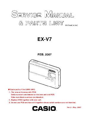 Сервисная инструкция Casio EX-V7 ― Manual-Shop.ru