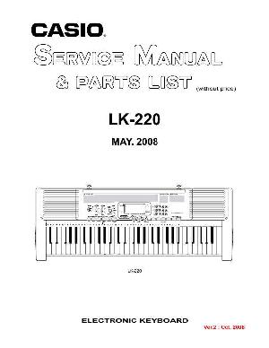 Сервисная инструкция Casio LK-220 ― Manual-Shop.ru