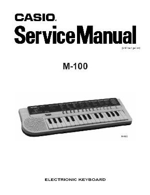 Сервисная инструкция Casio M-100 ― Manual-Shop.ru