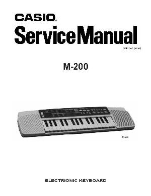 Сервисная инструкция Casio M-200 ― Manual-Shop.ru