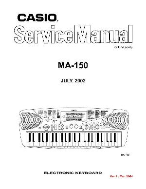 Сервисная инструкция Casio MA-150 ― Manual-Shop.ru