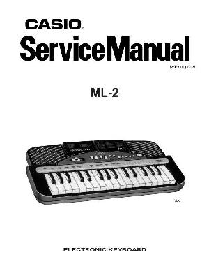 Сервисная инструкция Casio ML-2 ― Manual-Shop.ru
