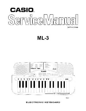 Сервисная инструкция Casio ML-3 ― Manual-Shop.ru