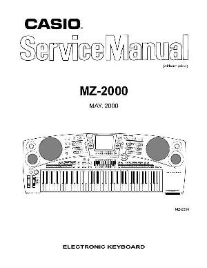 Сервисная инструкция Casio MZ-2000  ― Manual-Shop.ru