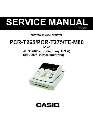 Сервисная инструкция Casio PCR-T265, PCR-T275 ― Manual-Shop.ru