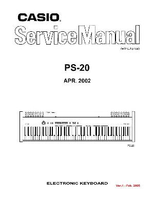 Сервисная инструкция Casio PS-20 ― Manual-Shop.ru
