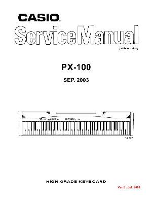 Сервисная инструкция Casio PX-100 ― Manual-Shop.ru