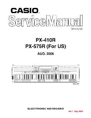 Сервисная инструкция Casio PX-410R, PX-575R ― Manual-Shop.ru