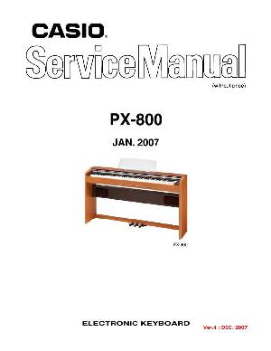 Сервисная инструкция Casio PX-800 ― Manual-Shop.ru