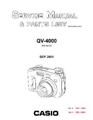 Сервисная инструкция Casio QV-4000 ― Manual-Shop.ru