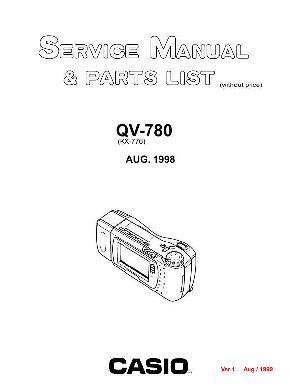 Сервисная инструкция Casio QV-780 ― Manual-Shop.ru