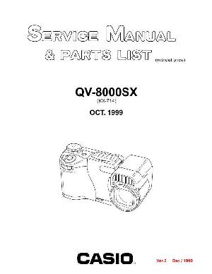 Service manual Casio QV-8000SX ― Manual-Shop.ru