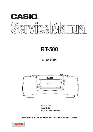 Сервисная инструкция Casio RT-500 ― Manual-Shop.ru