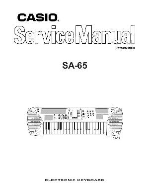 Сервисная инструкция Casio SA-65 ― Manual-Shop.ru
