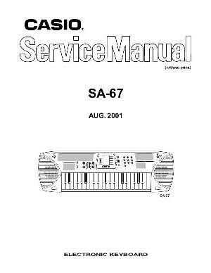 Сервисная инструкция Casio SA-67 ― Manual-Shop.ru