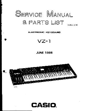 Service manual Casio VZ-1  ― Manual-Shop.ru