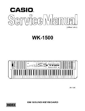 Сервисная инструкция Casio WK-1500 ― Manual-Shop.ru