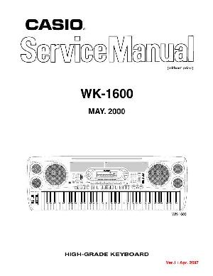 Сервисная инструкция Casio WK-1600 ― Manual-Shop.ru