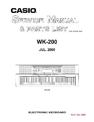 Сервисная инструкция Casio WK-200 ― Manual-Shop.ru