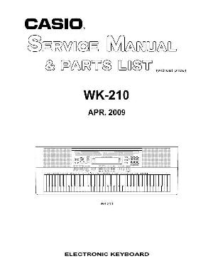 Сервисная инструкция Casio WK-210 ― Manual-Shop.ru