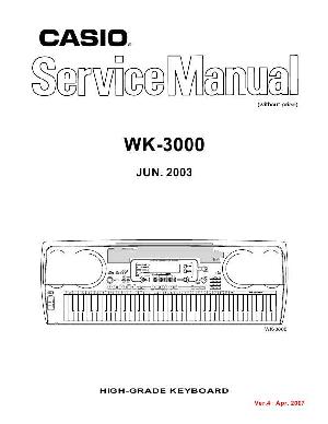 Сервисная инструкция Casio WK-3000 ― Manual-Shop.ru