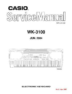 Сервисная инструкция Casio WK-3100 ― Manual-Shop.ru