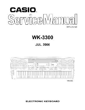 Service manual Casio WK-3300 ― Manual-Shop.ru