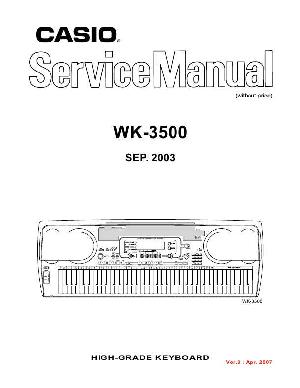 Сервисная инструкция Casio WK-3500 ― Manual-Shop.ru