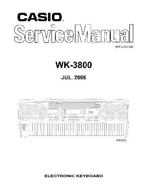 Сервисная инструкция Casio WK-3800 ― Manual-Shop.ru
