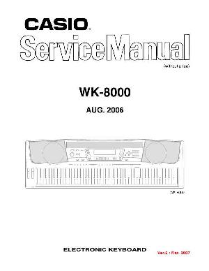 Сервисная инструкция Casio WK-8000 ― Manual-Shop.ru