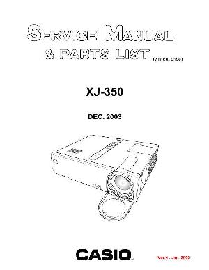 Сервисная инструкция Casio XJ-350 ― Manual-Shop.ru