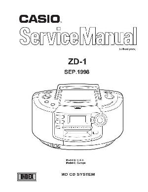 Сервисная инструкция Casio ZD-1 ― Manual-Shop.ru