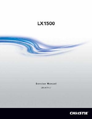 Сервисная инструкция Christie LX-1500 ― Manual-Shop.ru