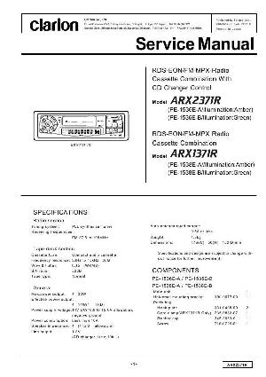 Сервисная инструкция Clarion ARX1371R, ARX2371R ― Manual-Shop.ru