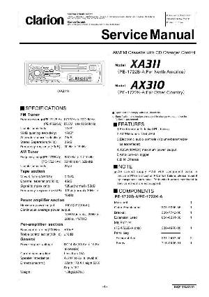 Сервисная инструкция Clarion AX310 ― Manual-Shop.ru
