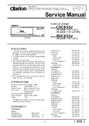 Сервисная инструкция Clarion CDC655Z, RDC655Z ― Manual-Shop.ru