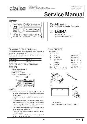 Сервисная инструкция Clarion CMD4A ― Manual-Shop.ru