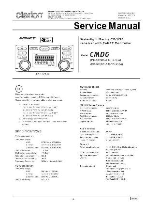 Сервисная инструкция Clarion CMD6 ― Manual-Shop.ru