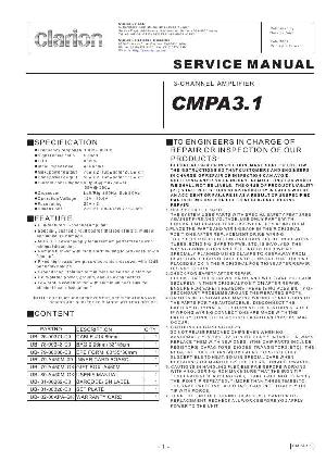Сервисная инструкция Clarion CMPA3.1 ― Manual-Shop.ru