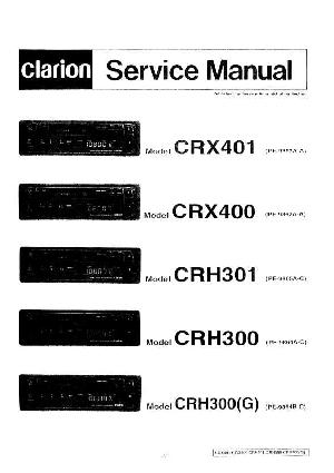 Сервисная инструкция Clarion CRH-300, CRH-301, CRX-400, CRX-401 (PE-9862, PE-9863, PE-9864, PE-9865) ― Manual-Shop.ru