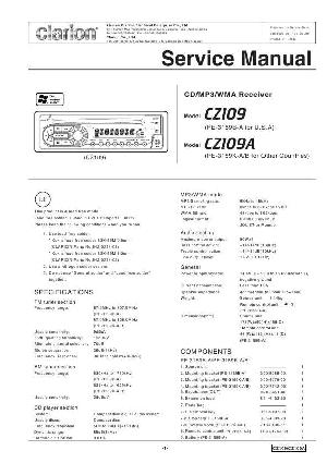 Сервисная инструкция Clarion CZ109 ― Manual-Shop.ru