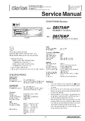 Service manual Clarion DB175MP, DB176MP ― Manual-Shop.ru