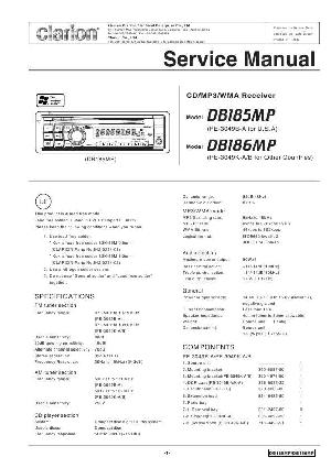 Сервисная инструкция Clarion DB185MP, DB186MP ― Manual-Shop.ru