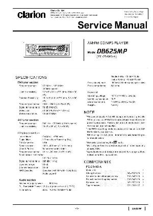 Service manual Clarion DB625MP ― Manual-Shop.ru