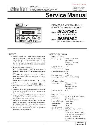 Сервисная инструкция Clarion DFZ667MC, DFZ675MC ― Manual-Shop.ru